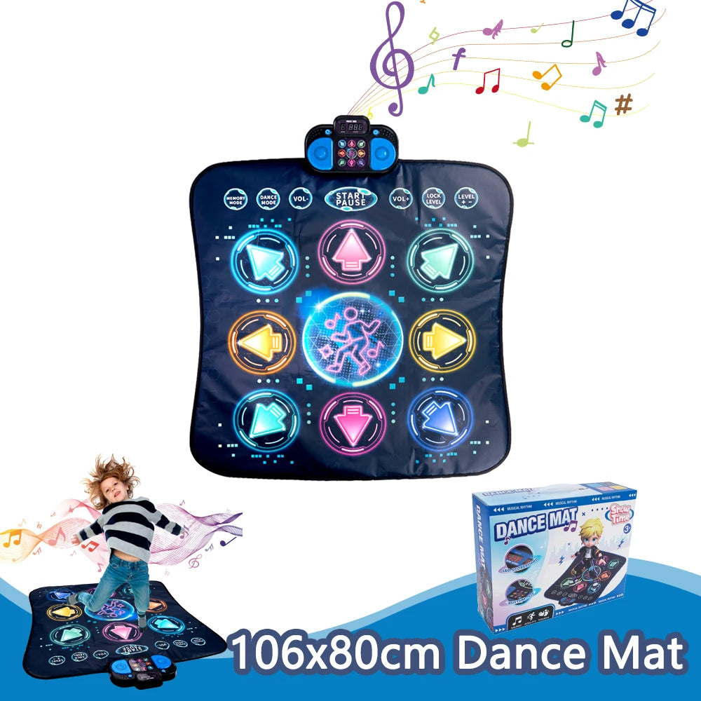 Kids Electronic Dance Mat with Double Player Mode and 9-Level Music Game