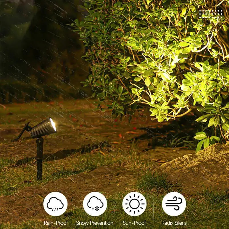 LED Solar Garden Spotlight Waterproof IP65