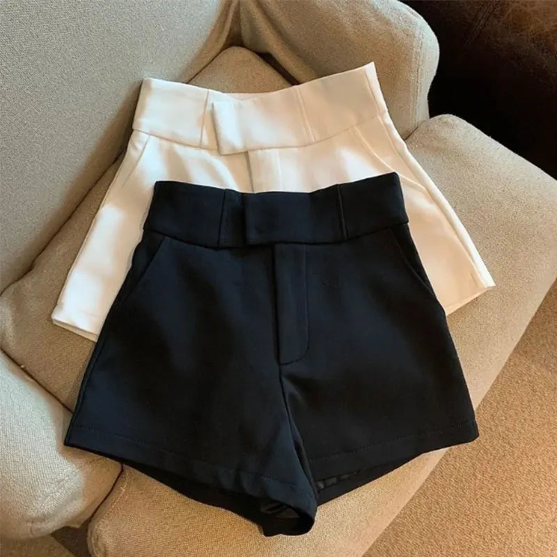 Mooyufon Women’s High-Waist Black Shorts
