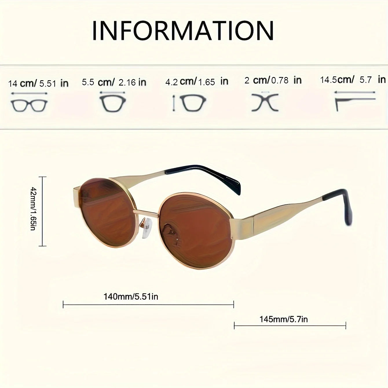 Women’s Oval Fashion Sunglasses – Anti-Reflective Lenses