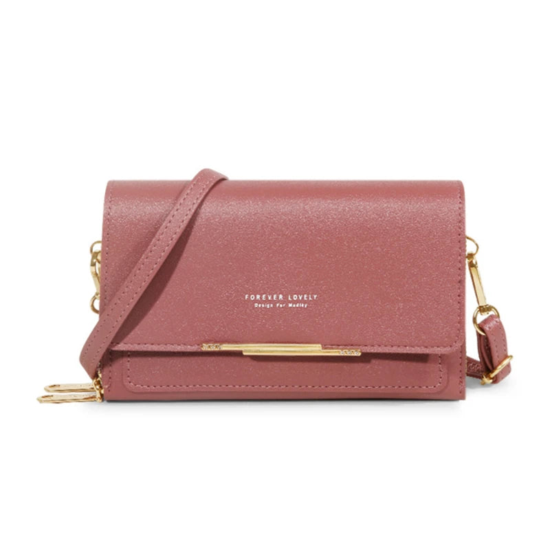 Korean Style Women’s Handbag – Large Capacity Casual Shoulder Bag with Mobile Compartment